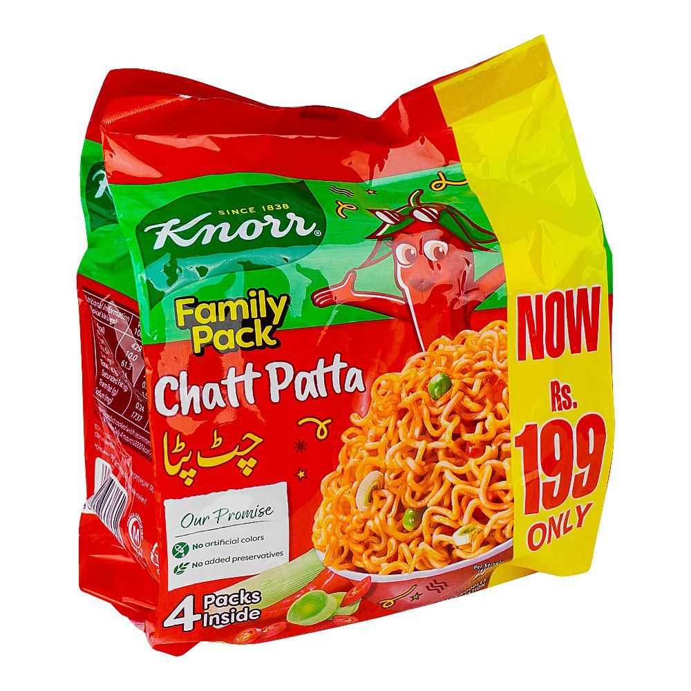 KNORR NOODLE FAMILY PACK CHICK & CHAT 4IN1