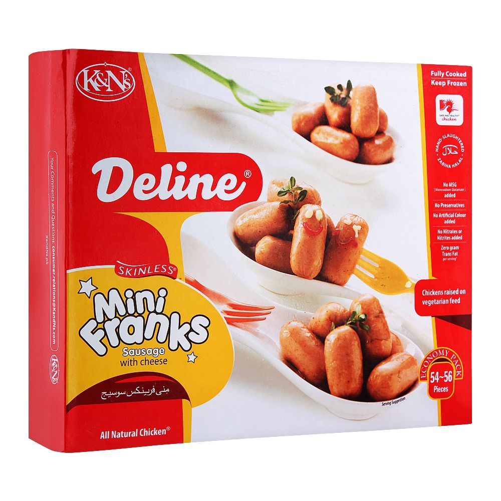 MINI FRANKS SAUSAGE WITH CHEES 700G 56 PCS