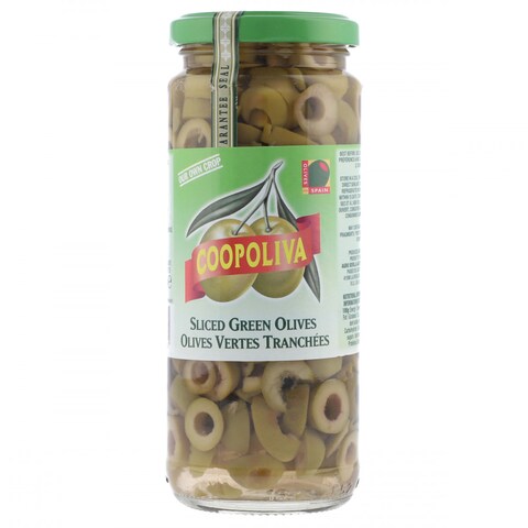 COOPOLIVA SLICED GERRN OLIVES 345GM