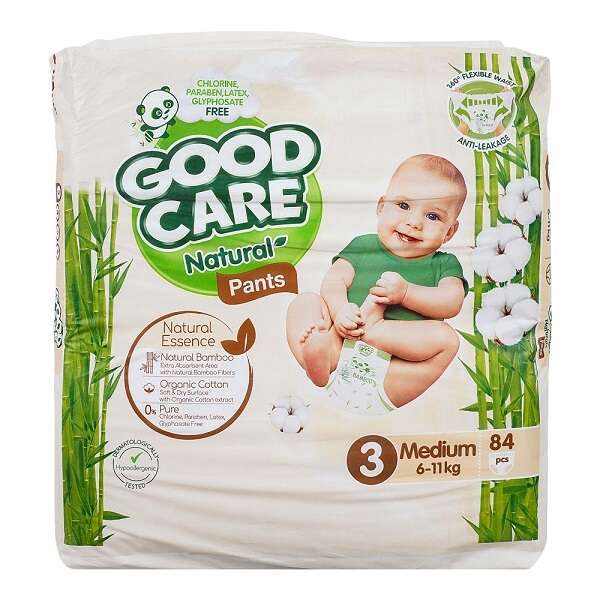 (GOOD CARE) NATURAL PAMPER PANT MEDIUM(3) 84PC JU