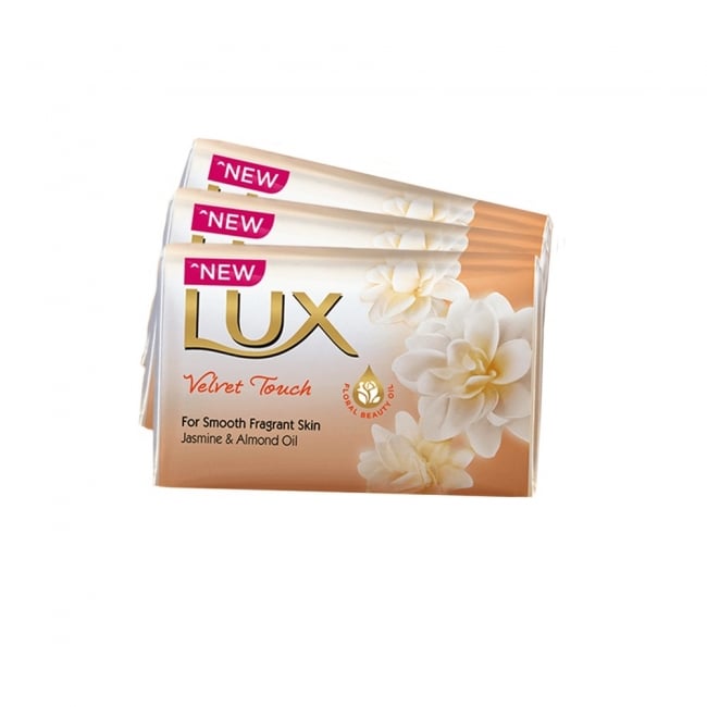 LUX VELVET GLOW SOAP WHITE TRIO 130GM