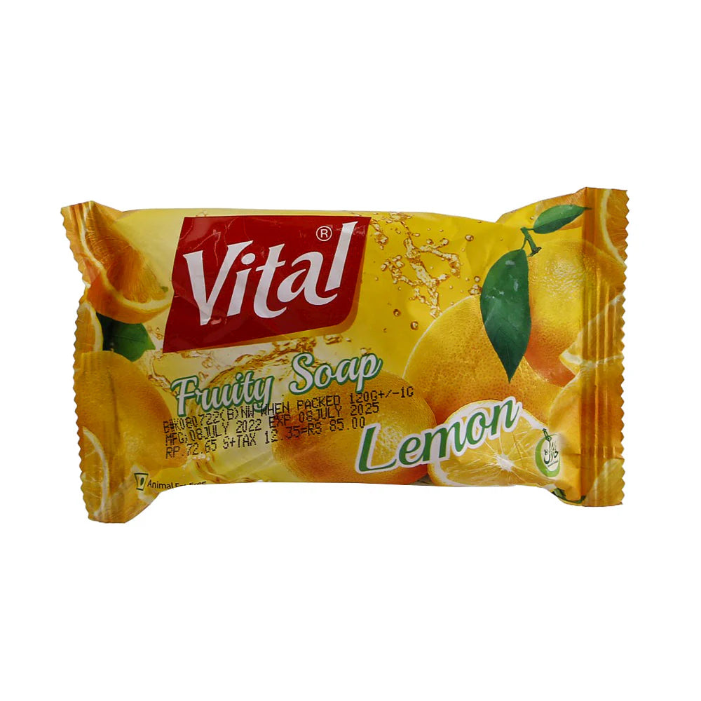 VITAL SOAP FRUIT LEMON 120GM