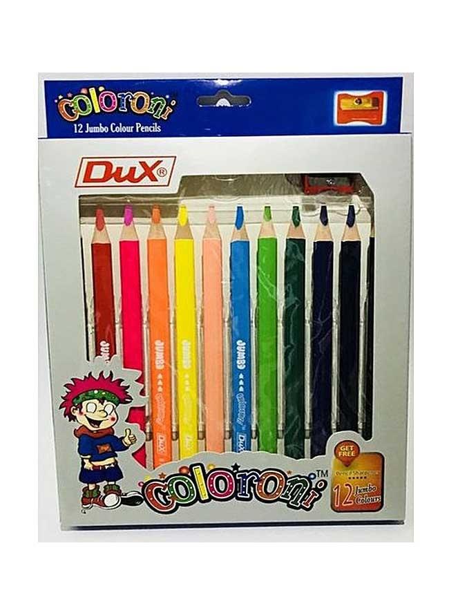 DUX PENCILS COLOUR JUMBO 12 PCS
