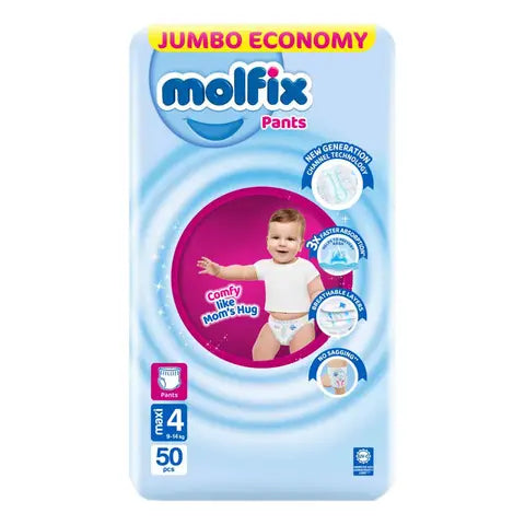 (MOLFIX) PAMPER PANT CC UV MEDIUM(4) JUMBO 50PC