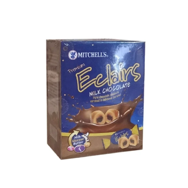 (MITCHELL'S)MILK CHOCOLATE ECLAIRS 250GM BOX (50PC)