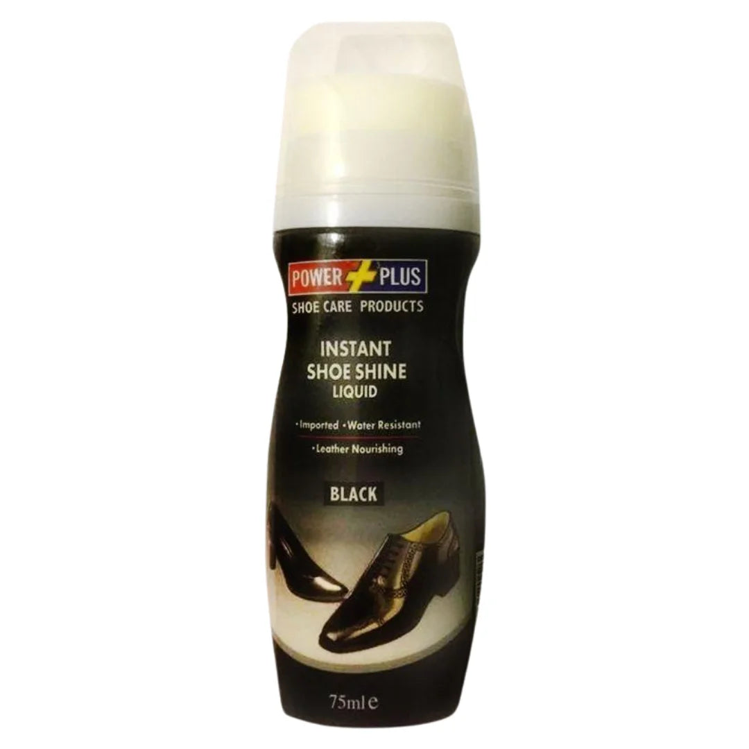 (POWER PLUS) SHOE SHINER BLACK LIQUID