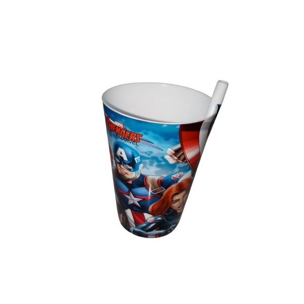 PLASTIC GLASS WITH STRAW 1PC