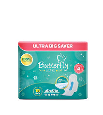BUTTERFLY PAD LONG ULTRA THIN LONG 18PC