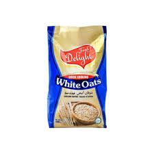 DELIGHT FOOD WHITE OATS (500 GM) ORIGINAL