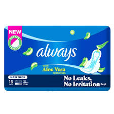 ALWAYS COTTON SOFT PAD ALOE VERA (MAXI THICK) LONG
