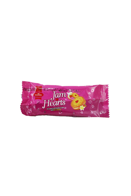 (KOLSON)JAM HEART BISCUIT STRAW & VANILA
