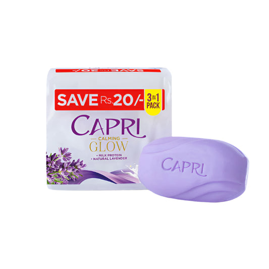 (CAPRI)SOAP LARGE BUNDLE GLOW PURPLE 120GM