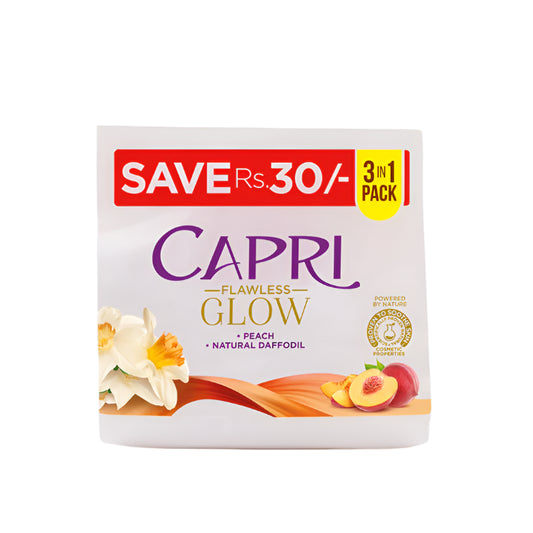 (CAPRI)SOAP FAMILY BUNDLE GLOW PEACH 150GM