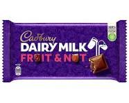 CADBWRY DAIRY MILK FRUIT & NUT CHOCOLATE