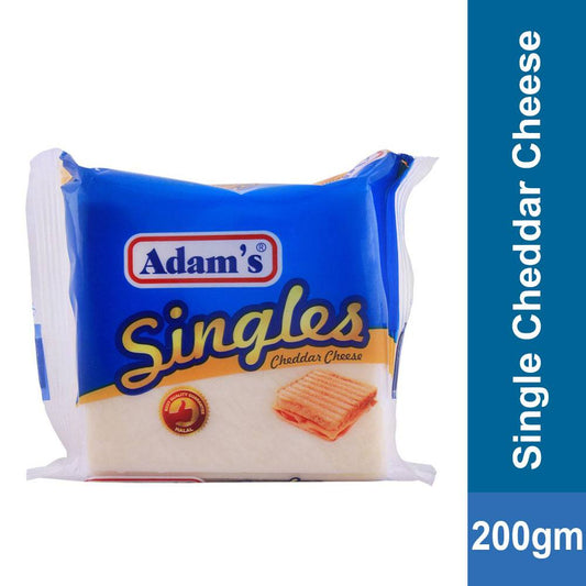 ADAMS SINGLES CHEDDAR SLICES 200GM