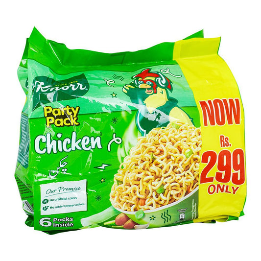 KNORR NOODLE CHICK & CHAT PARTY PACK 6IN1