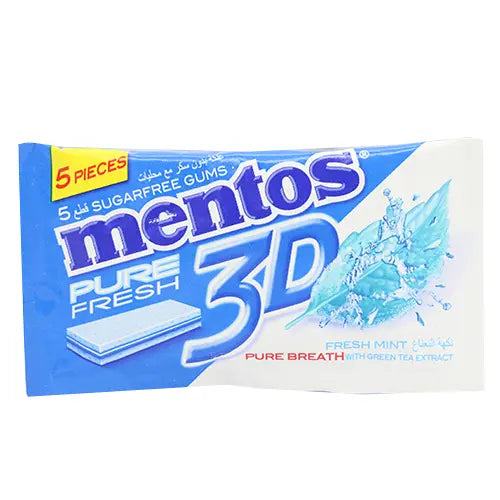 IMP MENTOS3D SUGARFREE GUM 5PCS
