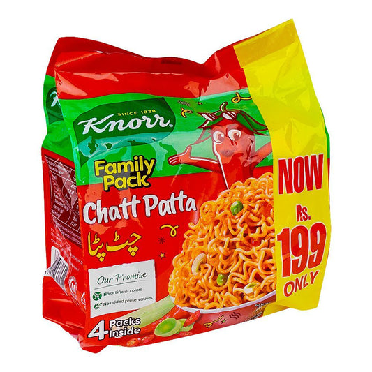 KNORR NOODLE FAMILY PACK CHICK & CHAT 4IN1