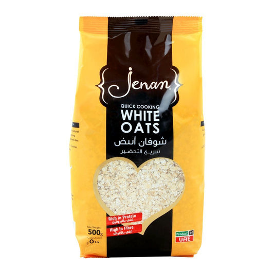 JENAN QUICK COOKING WHITE OATS 500G