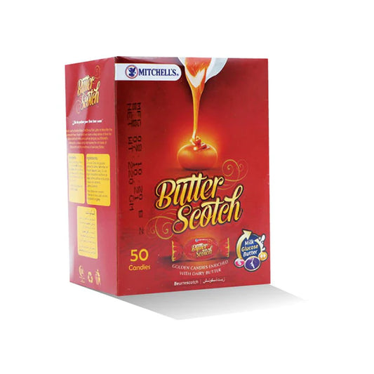 (MITCHELL'S)BUTTER SCOTCH 250GM BOX (50PC)