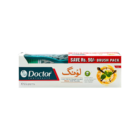 DOCTOR LAUNG TOOTH PASTE BRUSH PACK 65GM