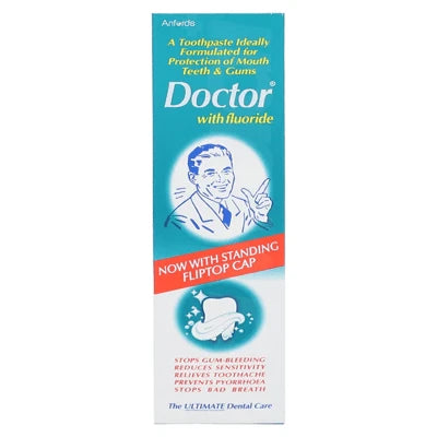 DOCTOR TOOTHPASTE WITH FLUORIDE NOW WHITE STANDING