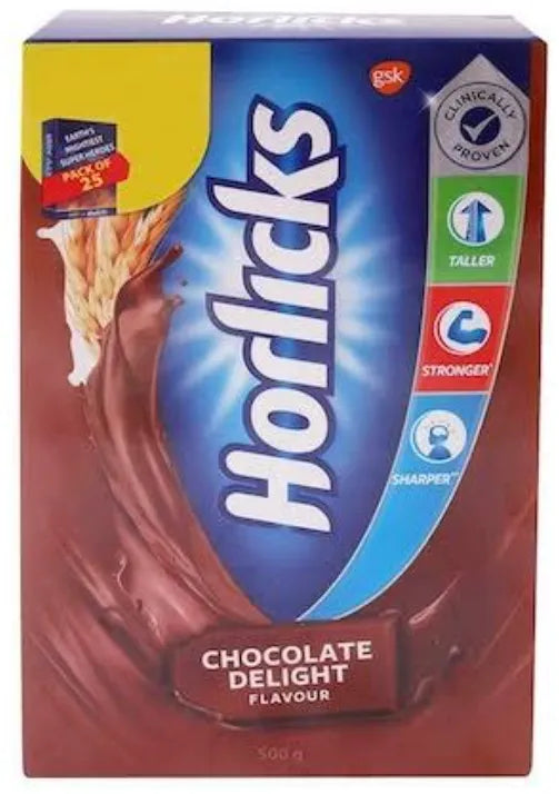 HORLICKS CHOCOLATE DELIGHT FLAVOUR 500GM