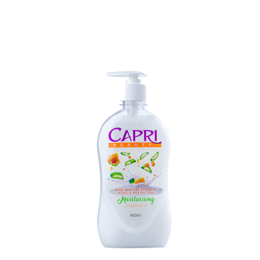 (CAPRI)HAND WASH 9B) WHITE MOISTURIZING 450ML