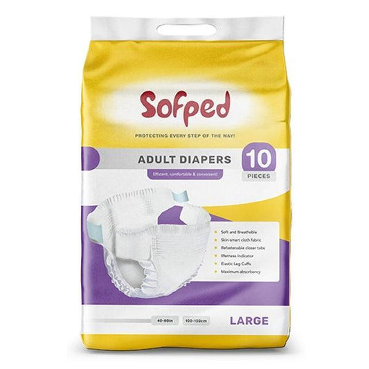 (SOFPED)PAMPER ADULTS LRG (10pc)
