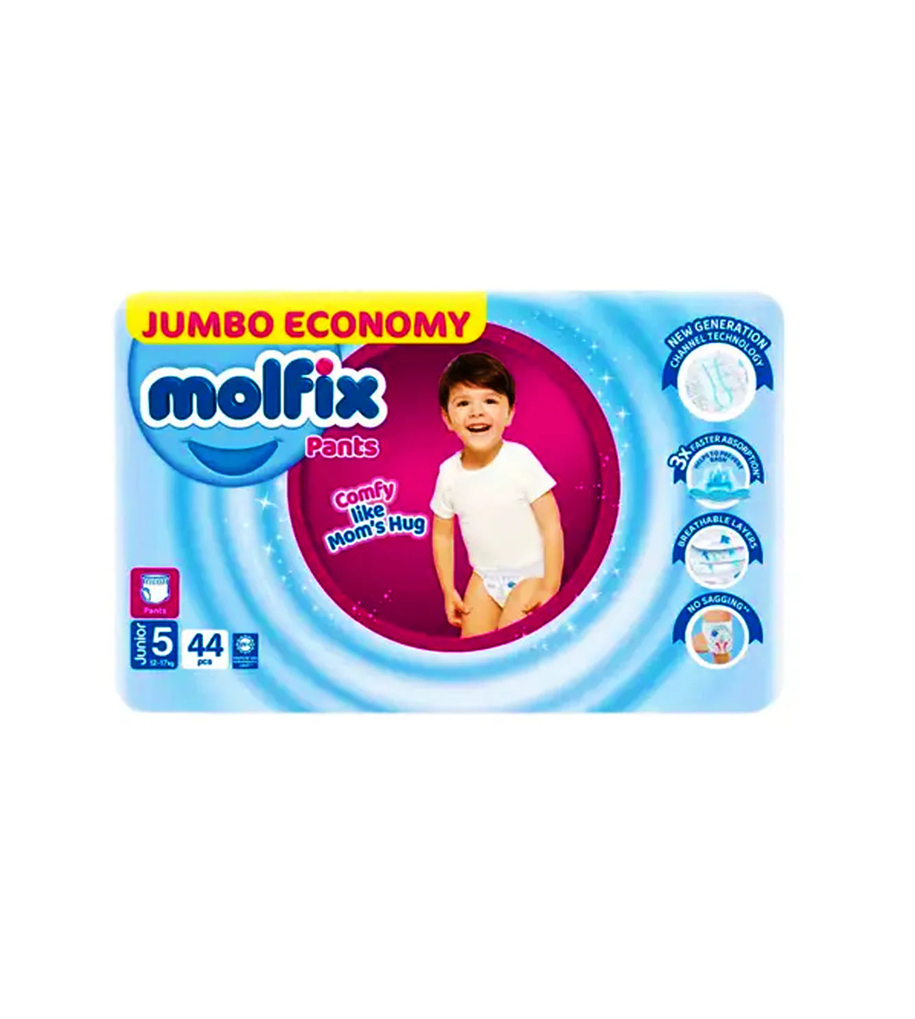 (MOLFIX) PAMPER JUNIOR(5) 44PC JUMBO
