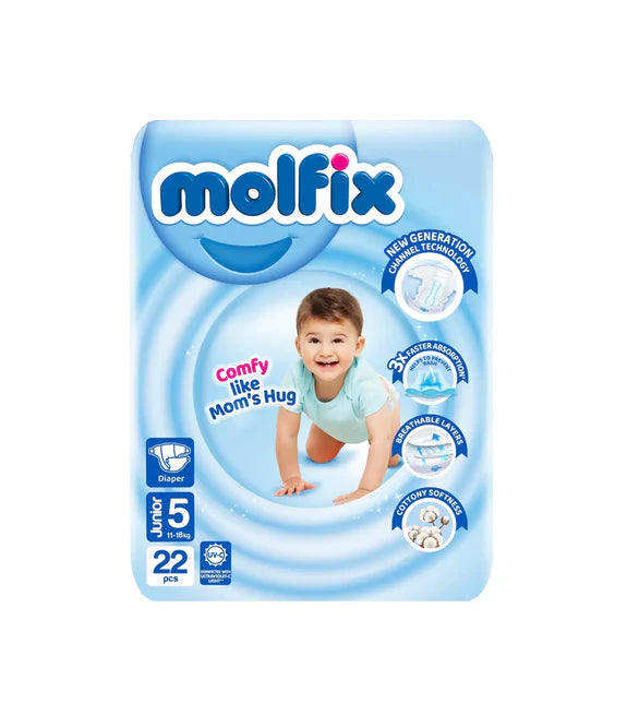 (MOLFIX) PAMPER PANT  UV JUNIOR(5) 22PC TWIN PAC