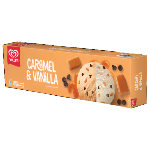 WALLS CARMAEL & VANILLA ICE CREAM 775ML