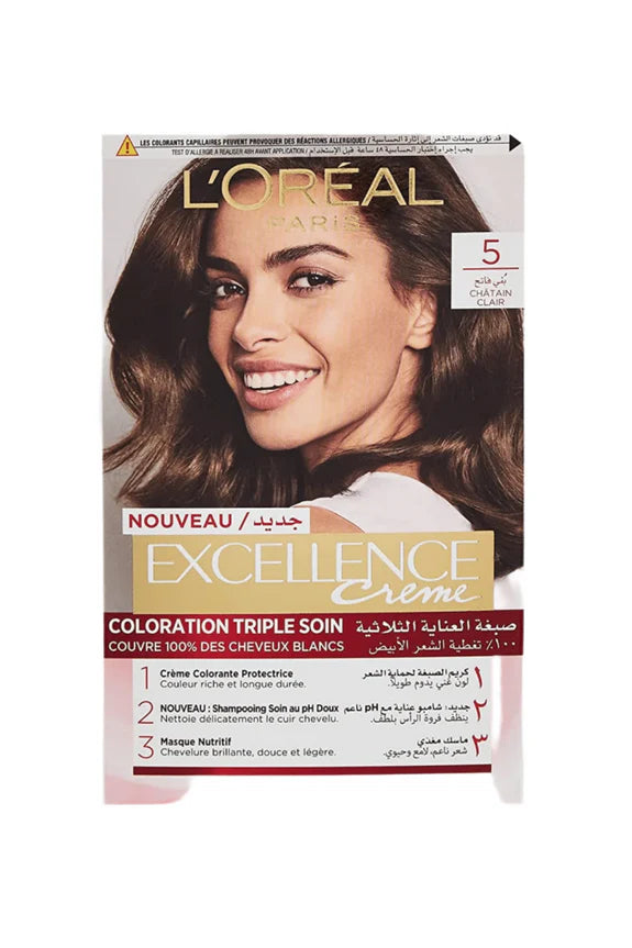 LOREAL PARIS EXCELLENCE CREME 5 LIGHT BROWN