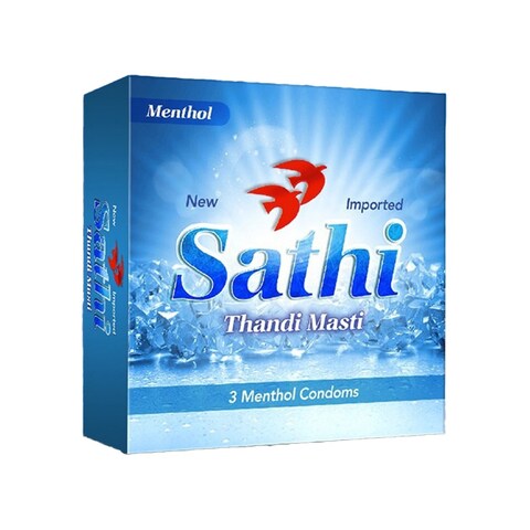 SATHI 3 MENTHOL CONDOM THANDI MASTI