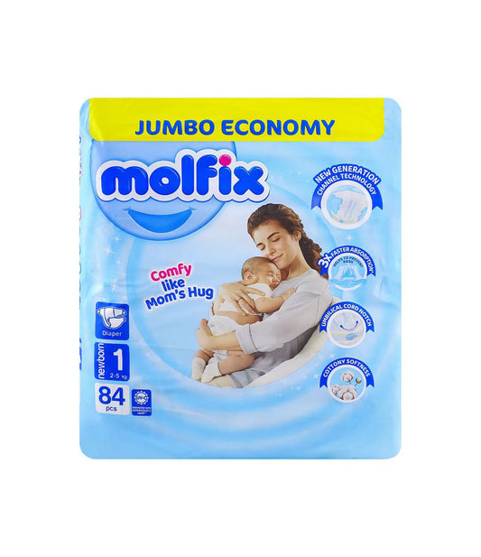 (MOLFIX) PAMPER 3D NEWBORN(1) 84PC JUMBO