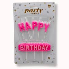 HAPPY BIRTHDAY NAME CANDLE PACK