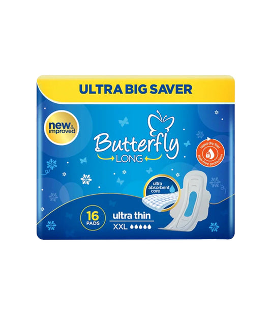 BUTTERFLY PAD LONG ULTRA THIN XXL 8PC