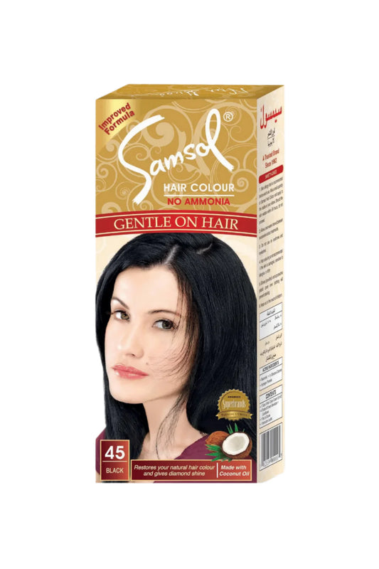 SAMSOL HAIR COLOR-45 (BLACK)