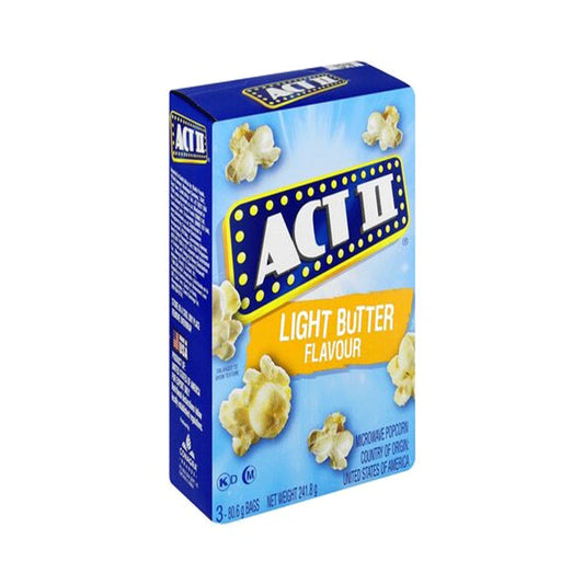 ACTII LIGHT BUTTER FLAVOURPOPCORN 241G