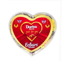DORIVA 360.UK ECLAIRS CHOCOLATE CRYSTAL HEART