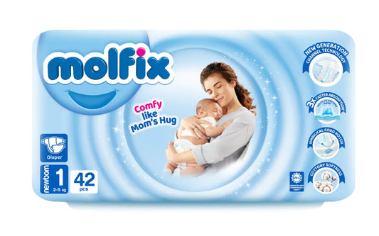 (MOLFIX) PAMPER 3D NEWBORN(1) TWIN 42PC