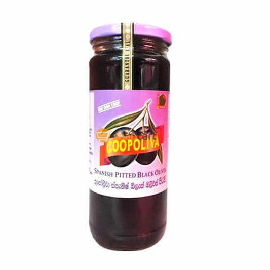COOPOLIVE PITTED BLACK OLIVES 142G