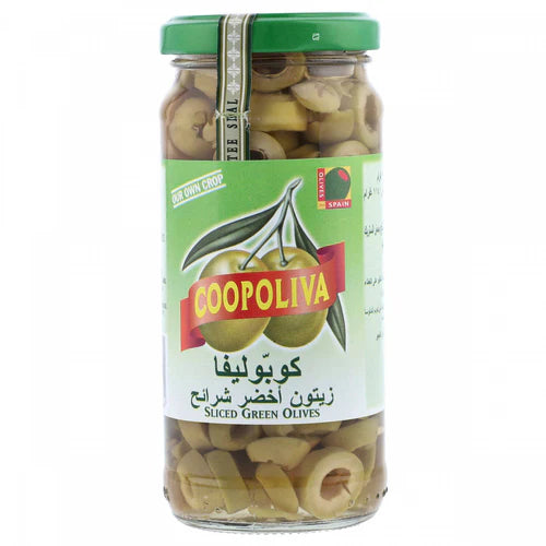 COOPOLIVE SLICED GREEN OLIVES 235G