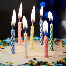 LOCAL BIRTHDAY CAKE CANDLES (COLORS) BIG (CHINA)