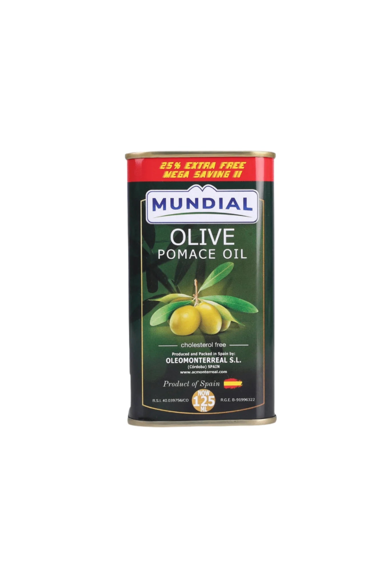 OLEOMONTERREAL MUNDIAL OLIVE POMACOIL 125ML