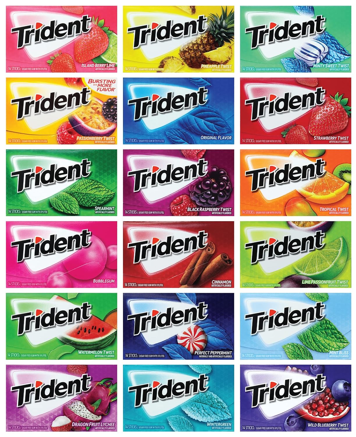 TRIDENT BUBBLE ALL (1/14 STICKS) ALL FWL