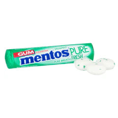 MENTOS PURE FRESH SPEAR MINT CHEWING GUM 9 PCS