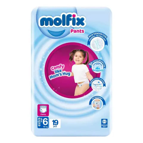 (MOLFIX) PAMPER PANT 3D UV EXTRA LARGE(6) 19PC