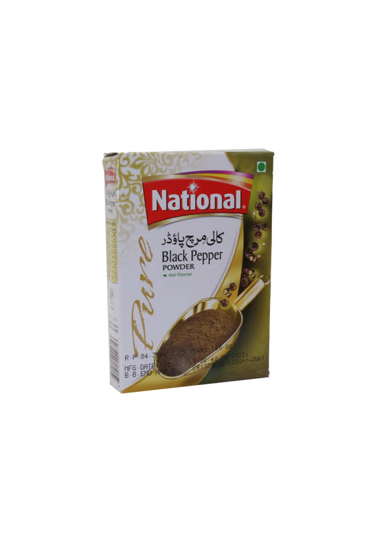 (NATIONAL) BLACK PEPPER POWDER 25GM BOX