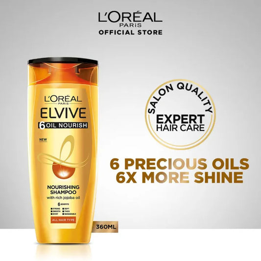 LOREAL PARIS ELVIVE 6 OIL NOURISH SHAMPOO 360ML